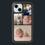 Own Photos Collage Family Pictures Modern iPhone 15 Case<br><div class="desc">Show off your favorite family or baby pictures with this modern and trendy case featuring six of your own photos in a modern and trendy photo collage! Easy to customize! This would be a great gift for a parent or grandparent. You can also use photos of your pets, if they...</div>