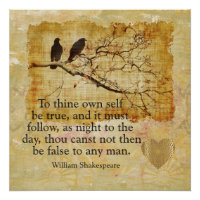 Own Self Be True --- **art print**
