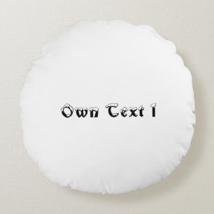 Own Text Printed Baby Kids Nursery Kids Room Décor Round Pillow