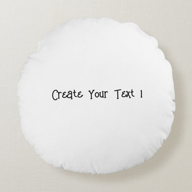 Own Text Weddings Gifts Favor Anniversary circular Round Pillow (Front)
