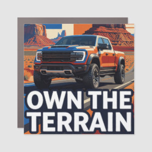 Own The Terrain Premium Off Road SUV Car Magnet