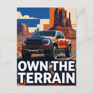 Own The Terrain Premium Off Road SUV Postcard
