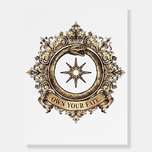 Own Your Fate Vintage Snake Gothic Poster / Wall A