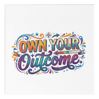 Own Your Outcome T-Shirt Acrylic Print