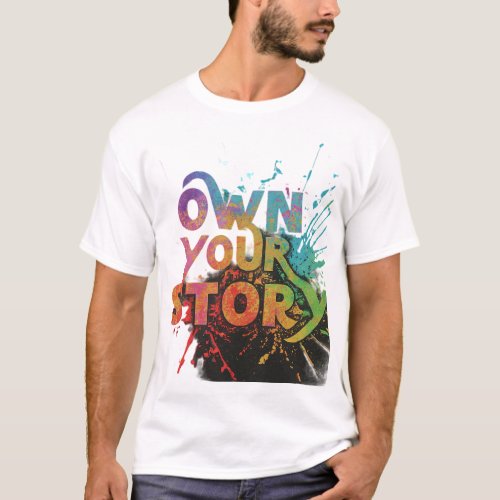 Own Your Story Empowering T_shirt Design