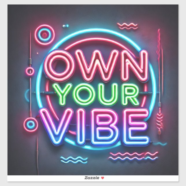 Own Your Vibe – Custom-Cut Vinyl Stickers (Sheet)