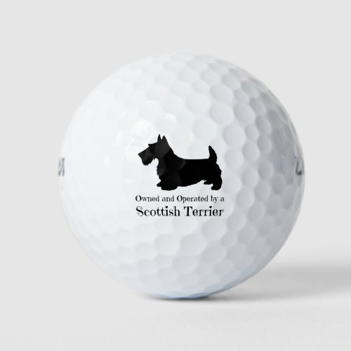 Owned and Operated by a Scottish Terrier _ Scottie Golf Balls