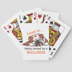 Owned by a Bulldog Poker Cards