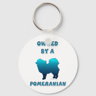 Owned by a Pomeranian Keychain