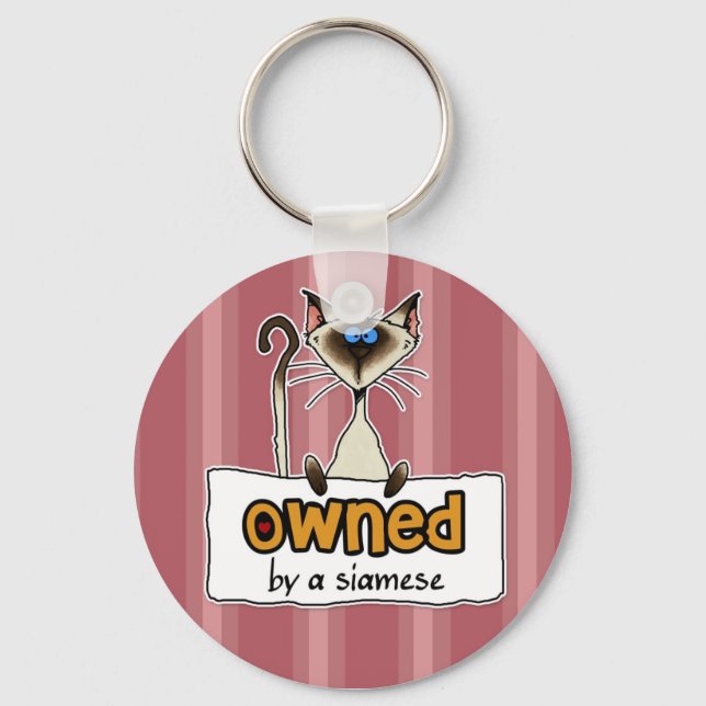 owned by a siamese keychain (Front)