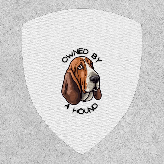 Owned by someone Basset Hound Patch (Front)