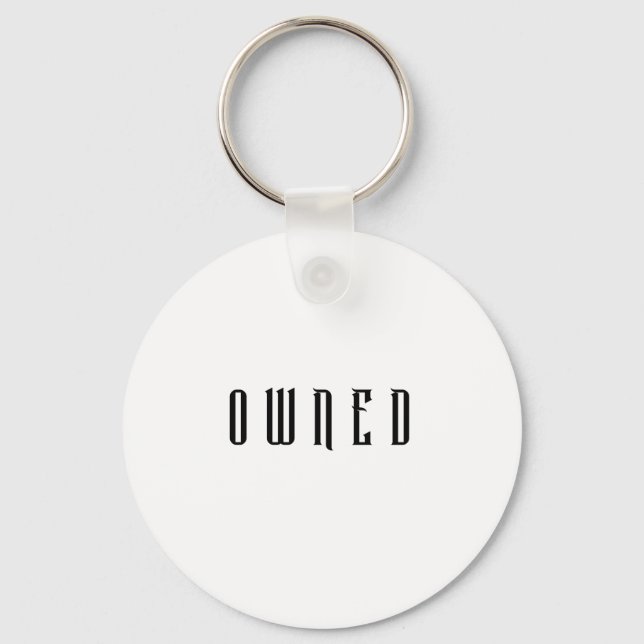 Owned Master Submissive Sub Dom Dominant Slave Keychain (Front)