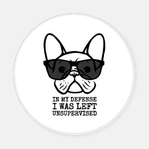 Owner Cool French Bulldog  Coaster Set