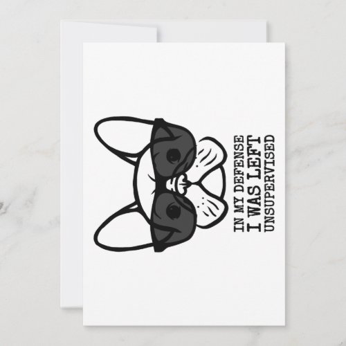 Owner Cool French Bulldog  Holiday Card