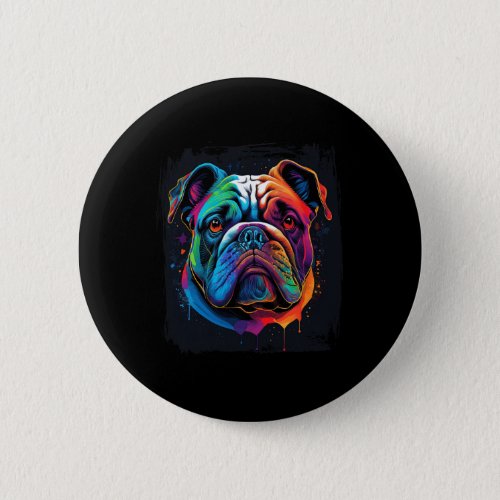 Owner Design With The Artwork Of A Bulldog  Button