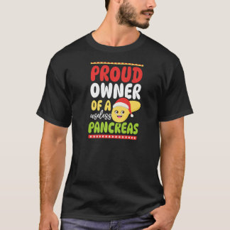 Owner Of Useless Pancreas Christmas Diabetes T-Shirt