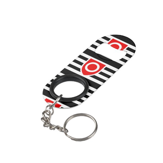 OWNERSHIP PRIDE FLAG KEYCHAIN BOTTLE OPENER (Back Angled)