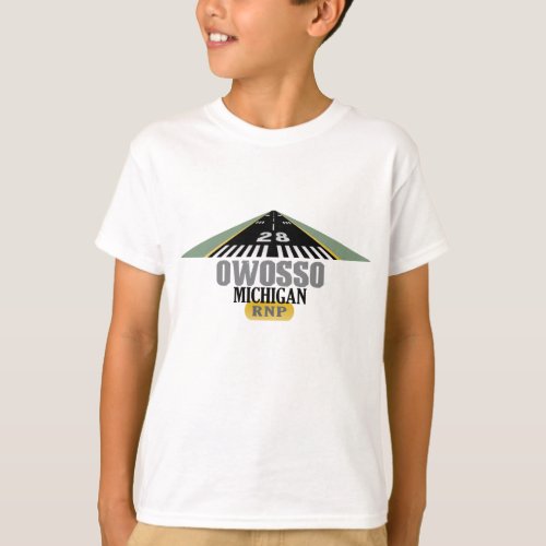 Owosso MI _ Airport Runway T_Shirt