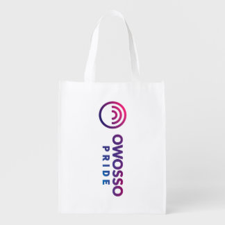 Owosso Pride Mens Multi-Colored T-Shirt 2 Grocery Bag