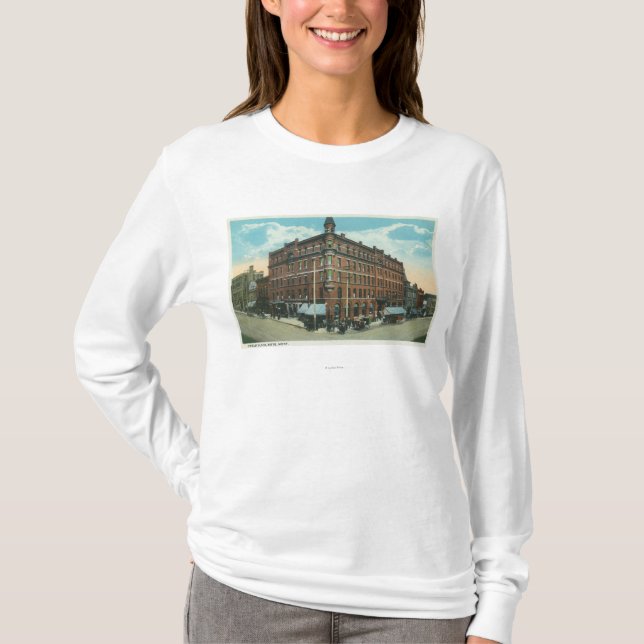 Owsley Block View of TownButte, MT T-Shirt (Front)