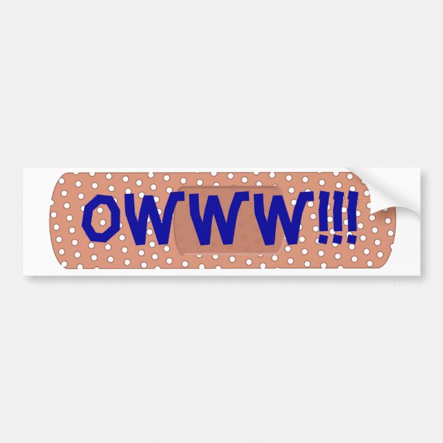 Owww!!! Bumper Sticker (Front)