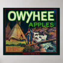 Owyhee Apple Crate LabelNampa, ID