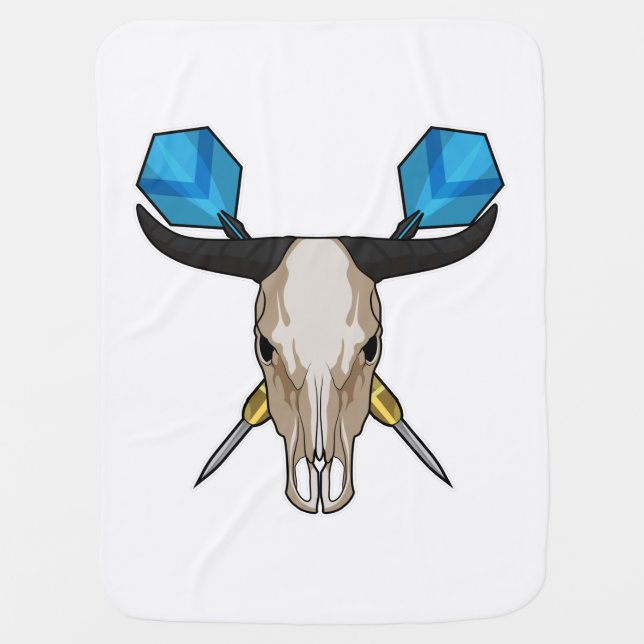 Ox at Darts with Dart Baby Blanket (Front)