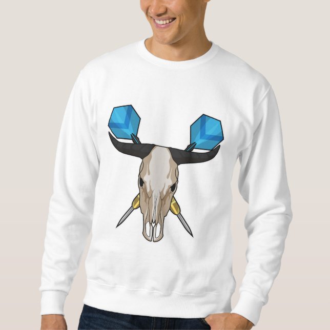 Ox at Darts with Dart Sweatshirt (Front)