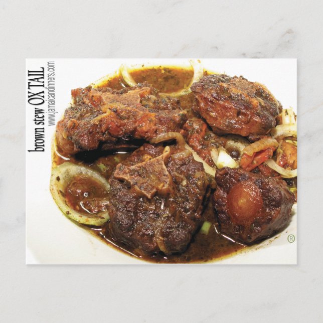Ox tail Brown Stew Postcard (Front)
