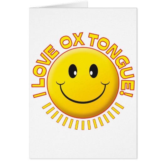 Ox Tongue Smile Cards (Front)