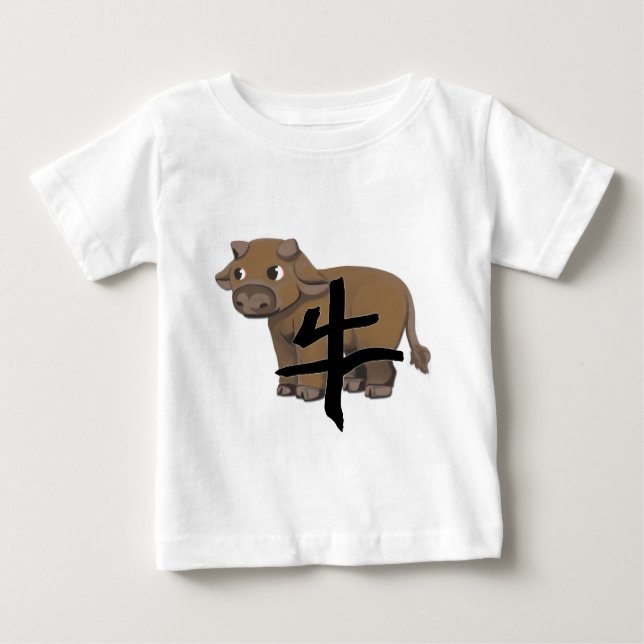 Ox with character baby T-Shirt (Front)