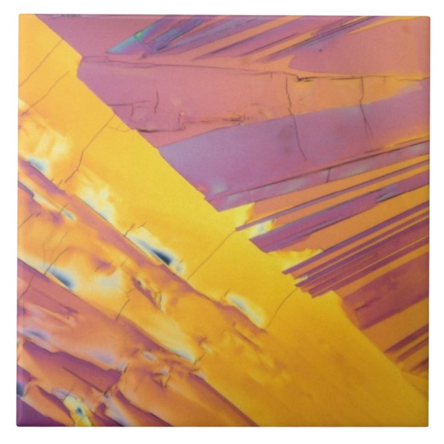 Oxalic Acid Crystals Ceramic Tile (Front)