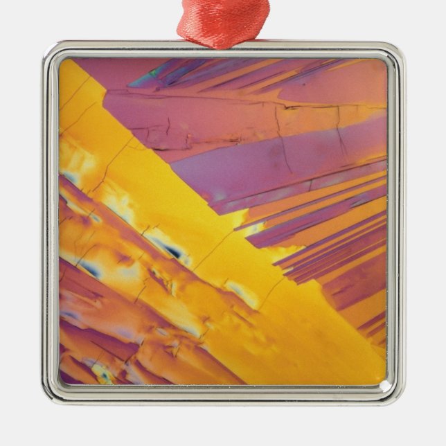 Oxalic Acid Crystals Metal Ornament (Front)