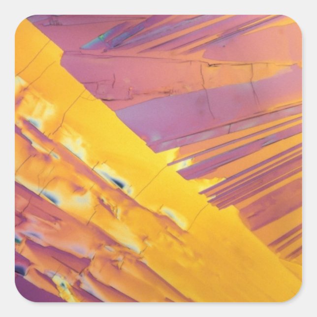 Oxalic Acid Crystals Square Sticker (Front)