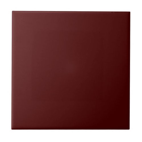 Oxblood Red 4A0000 Color With Option to Add Image Ceramic Tile