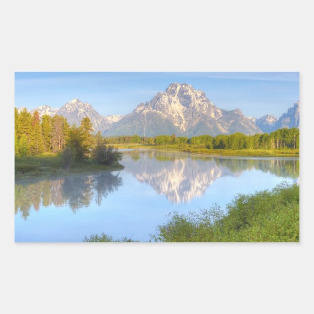Oxbow Bend Rectangular Sticker (Front)
