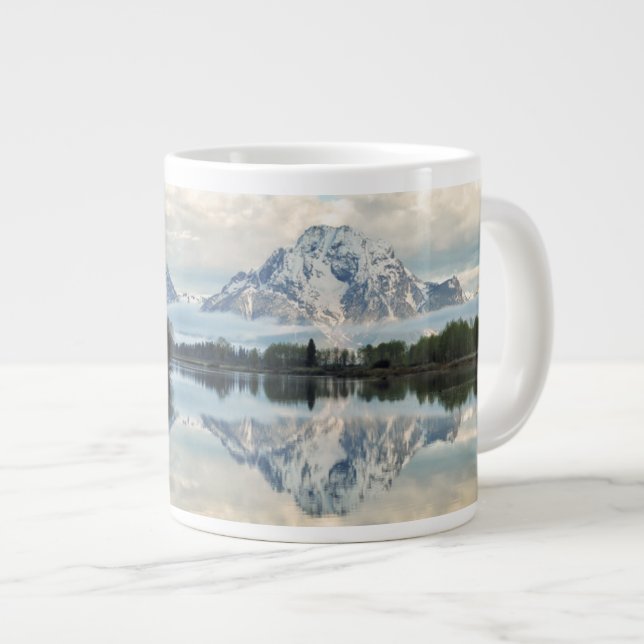 Oxbow Bend Reflection Giant Coffee Mug (Front Right)