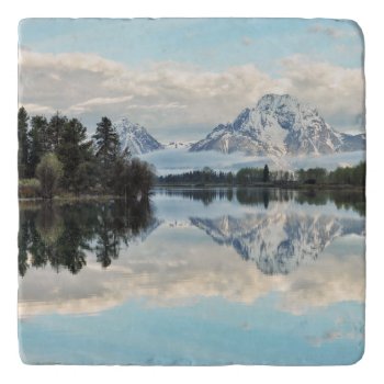 Oxbow Bend Reflection Trivet by intothewild at Zazzle