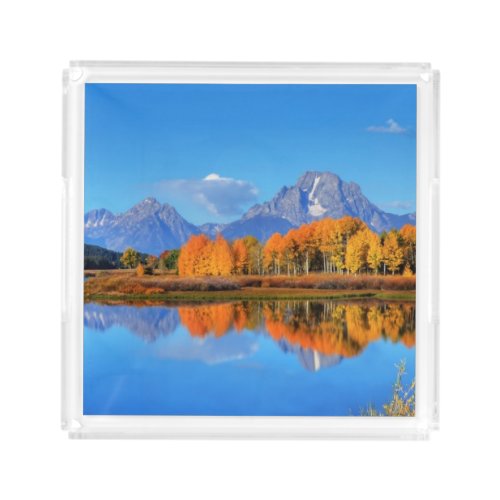 Oxbow Bend Sunrise Acrylic Tray