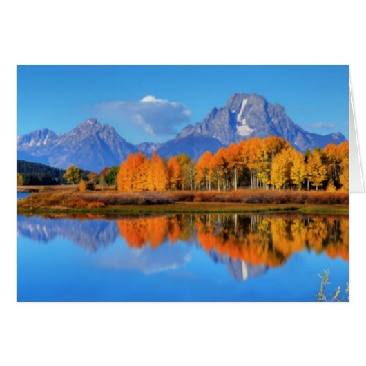 Oxbow Bend Sunrise Cards (Front Horizontal)