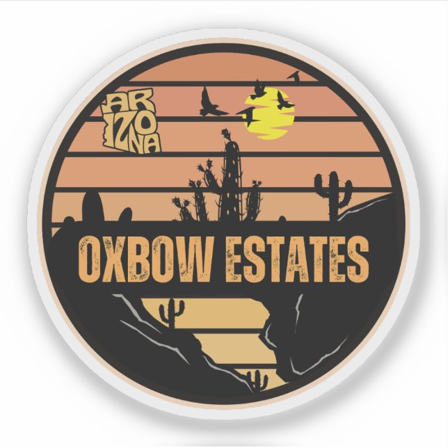 Oxbow Estates, Arizona Sticker (Front)