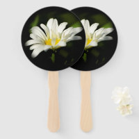 Oxeye Daisy Round Hand Event Fan