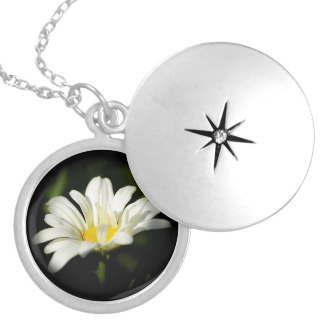 Oxeye Daisy Round Necklace (Front)