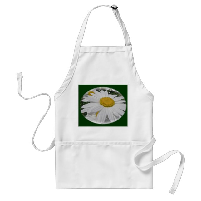 Oxeye Daisy Wildflower Floral Items Adult Apron (Front)