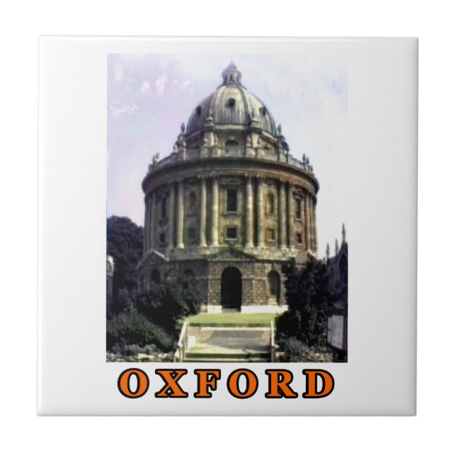 Oxford 1986 snapshot 198 Orange The MUSEUM Zazzle Tile (Front)