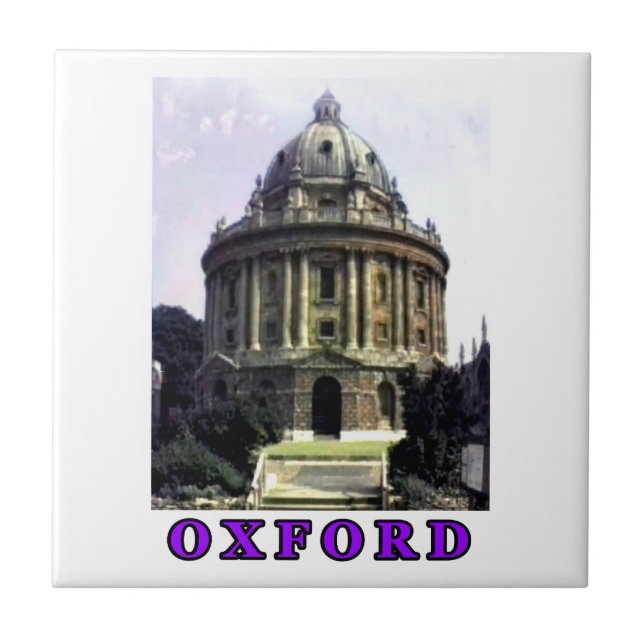 Oxford 1986 snapshot 198 Purple The MUSEUM Zazzle Ceramic Tile (Front)