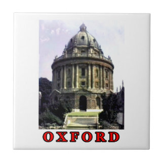 Oxford 1986 snapshot 198 Red The MUSEUM Zazzle Ceramic Tile