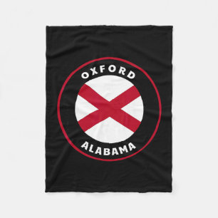 Oxford Alama Al State Flag Dge Vacation  Fleece Blanket