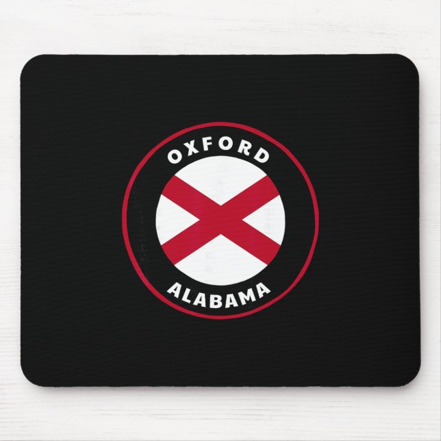 Oxford Alama Al State Flag Dge Vacation  Mouse Pad (Front)