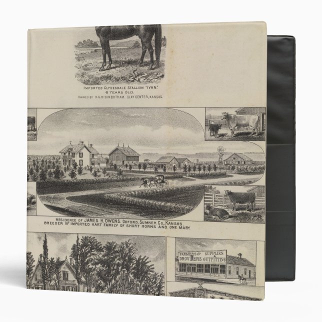 Oxford and Abilene Residences, Kansas Binder (Front/Inside)